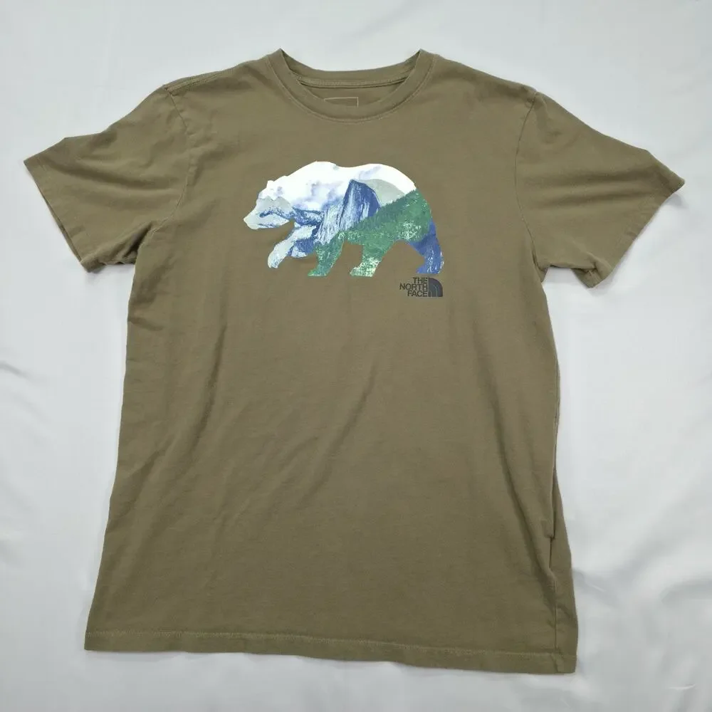 The North Face Mens T Shirt M Bear Yosemite Half Dome Graphic Outdoor Hiking